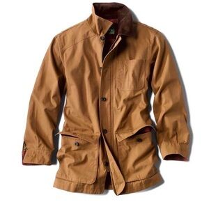 ORVIS CLASSIC LIKE NEW BARN COAT CHORE FIELD CANVAS COTTON TOBACCO MEN SZ MEDIUM